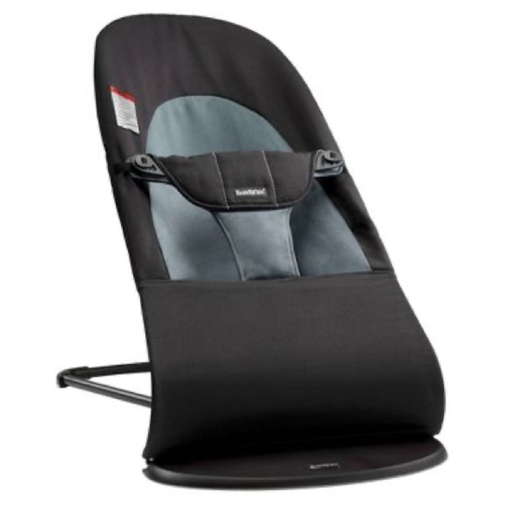 BABYBJÖRN Bouncer Balance Soft Cotton - Black/Dark Gray